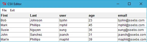 CSV Editor