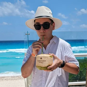 Photo of me on my honeymoon.