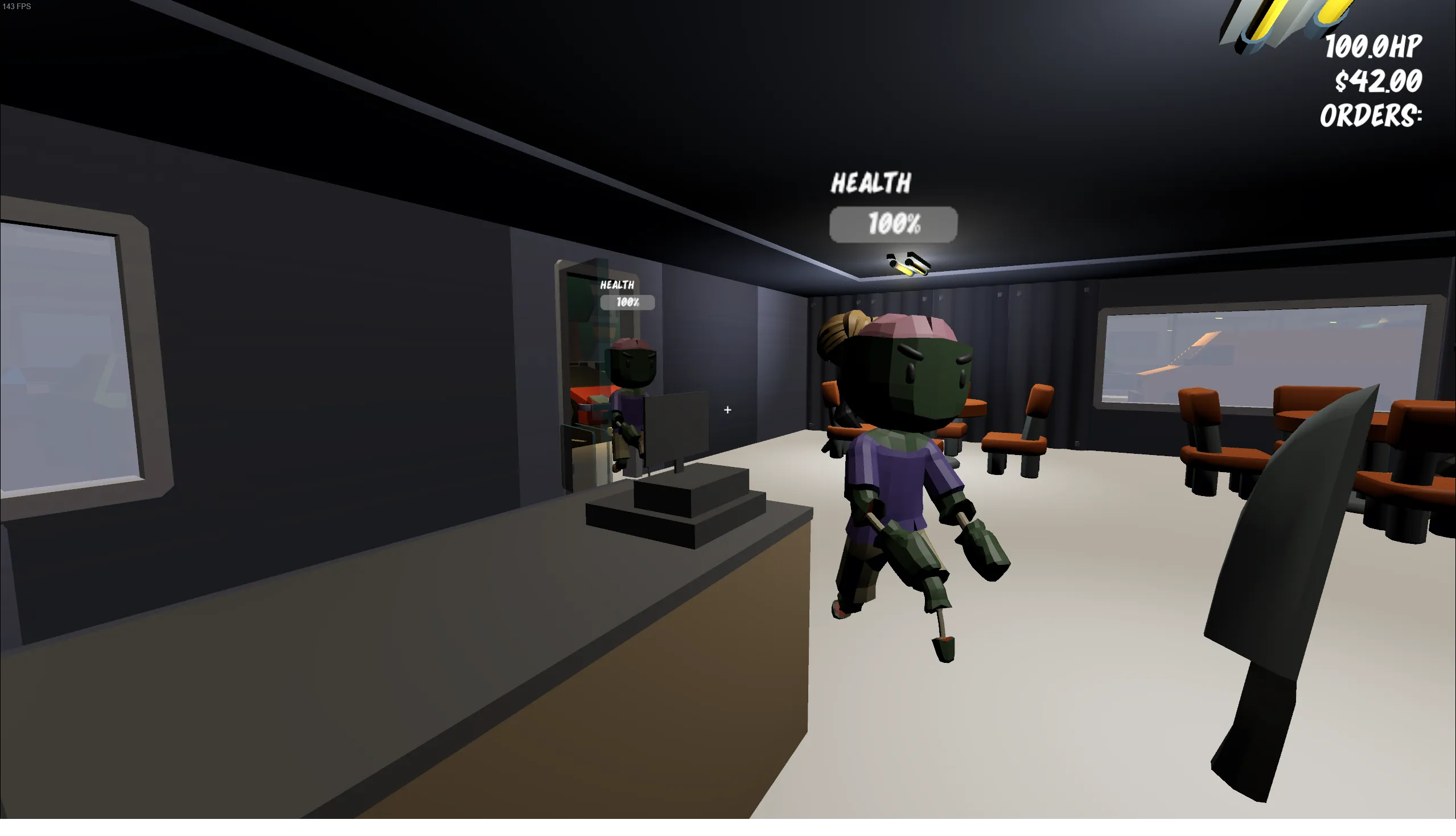 Zombie attacking player