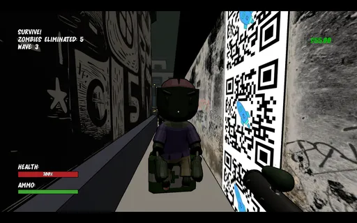 Screenshot of zombies